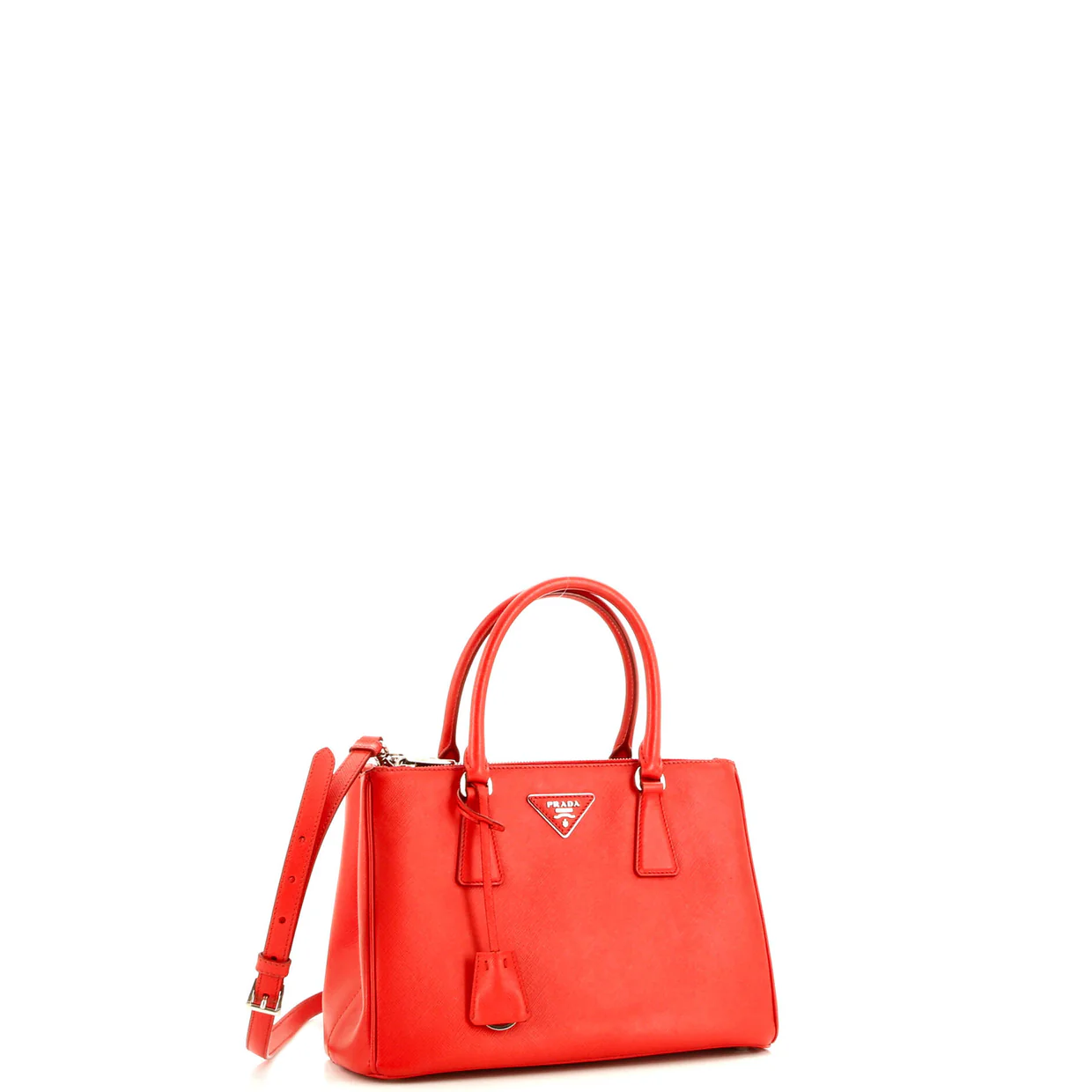Galleria Double Zip Tote Saffiano Leather Small - Deep Luxury