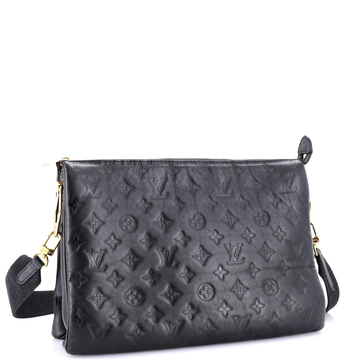 Coussin Bag Monogram Embossed Lambskin MM - Deep Luxury