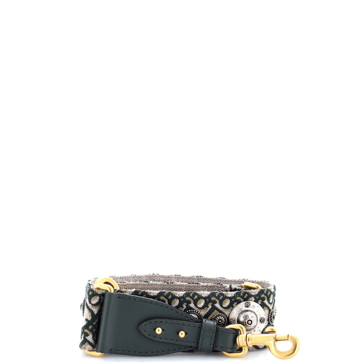 Shoulder Strap Embellished Oblique Canvas - Deep Luxury