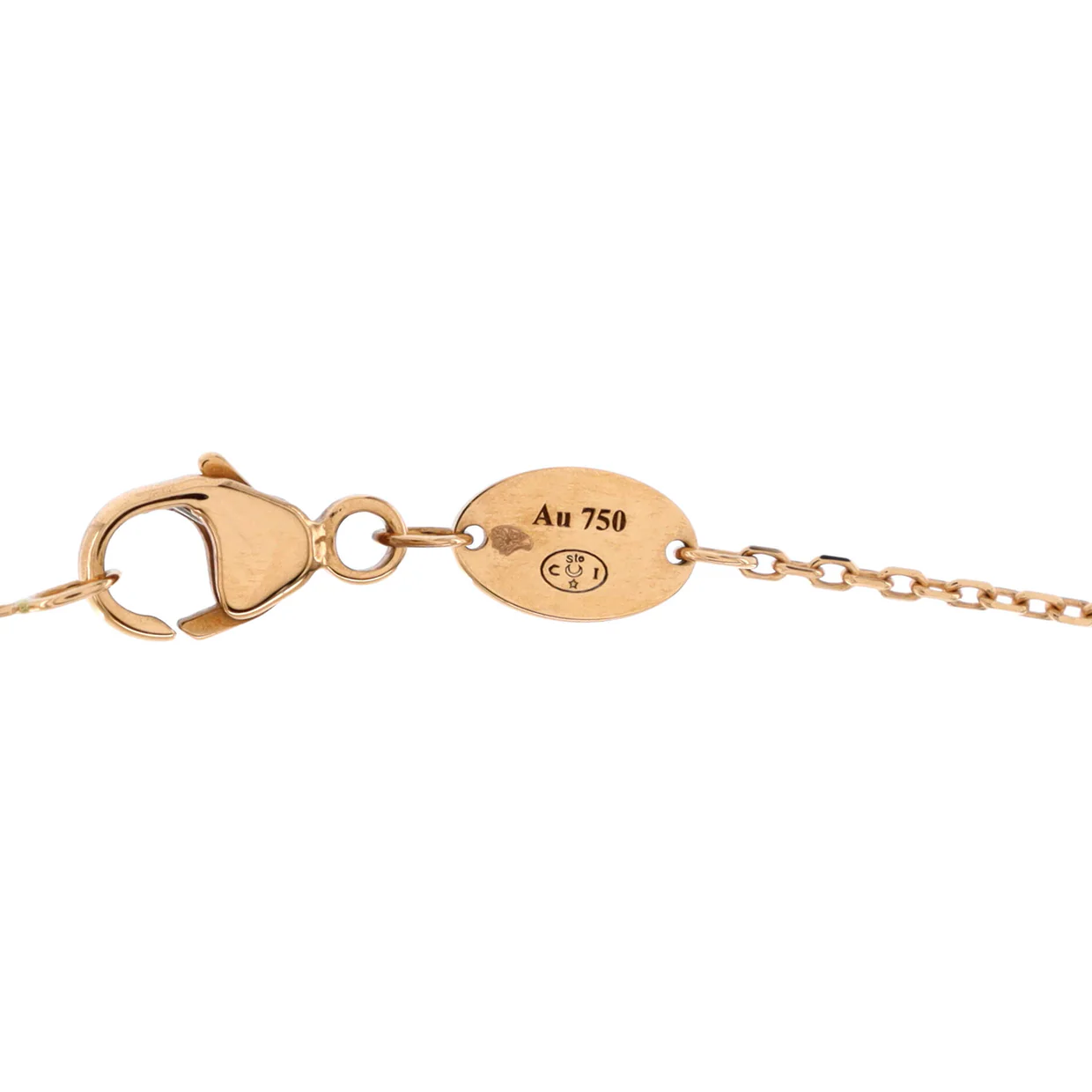Jeux de Liens Pendant Necklace 18K Rose Gold with Diamonds - Deep Luxury