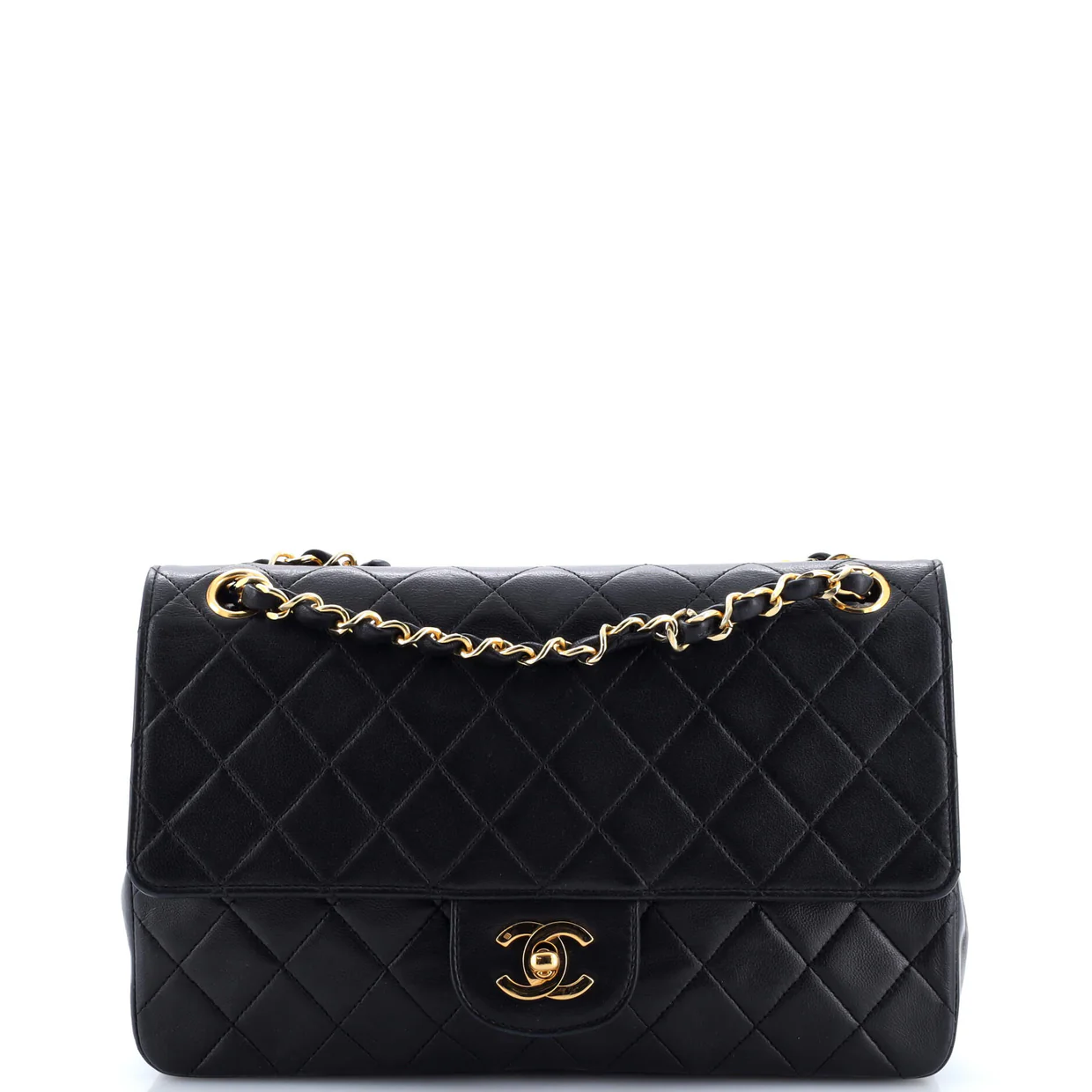 Vintage Classic Double Flap Bag Quilted Lambskin Medium - Deep Luxury