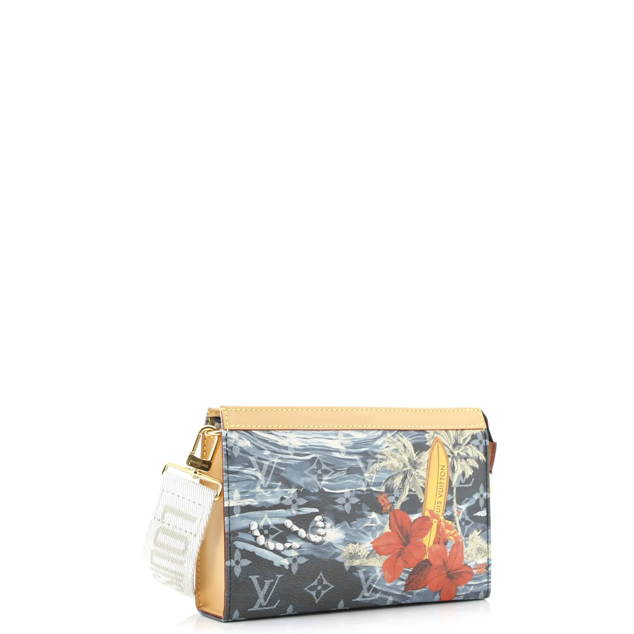 Gaston Wearable Wallet Limited Edition Monogram Surfin' Canvas - Deep Luxury