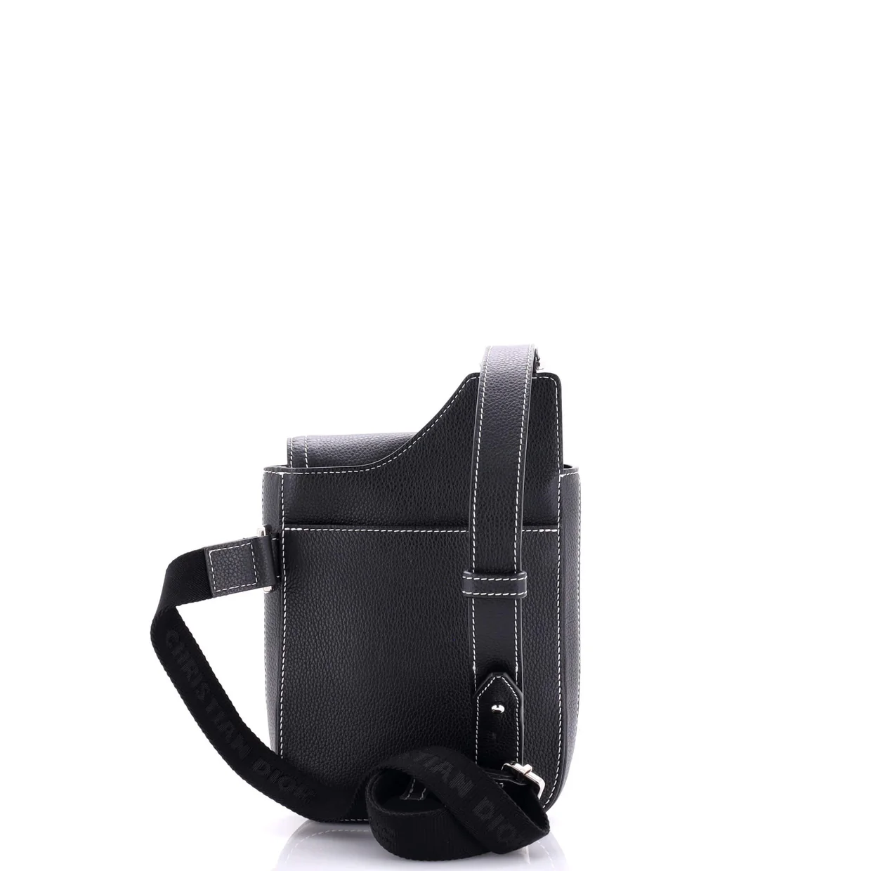Stussy Saddle Messenger Pouch Leather with Applique - Deep Luxury