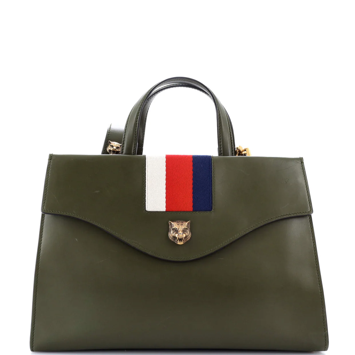 Web GG Marmont Tote Leather Medium - Deep Luxury