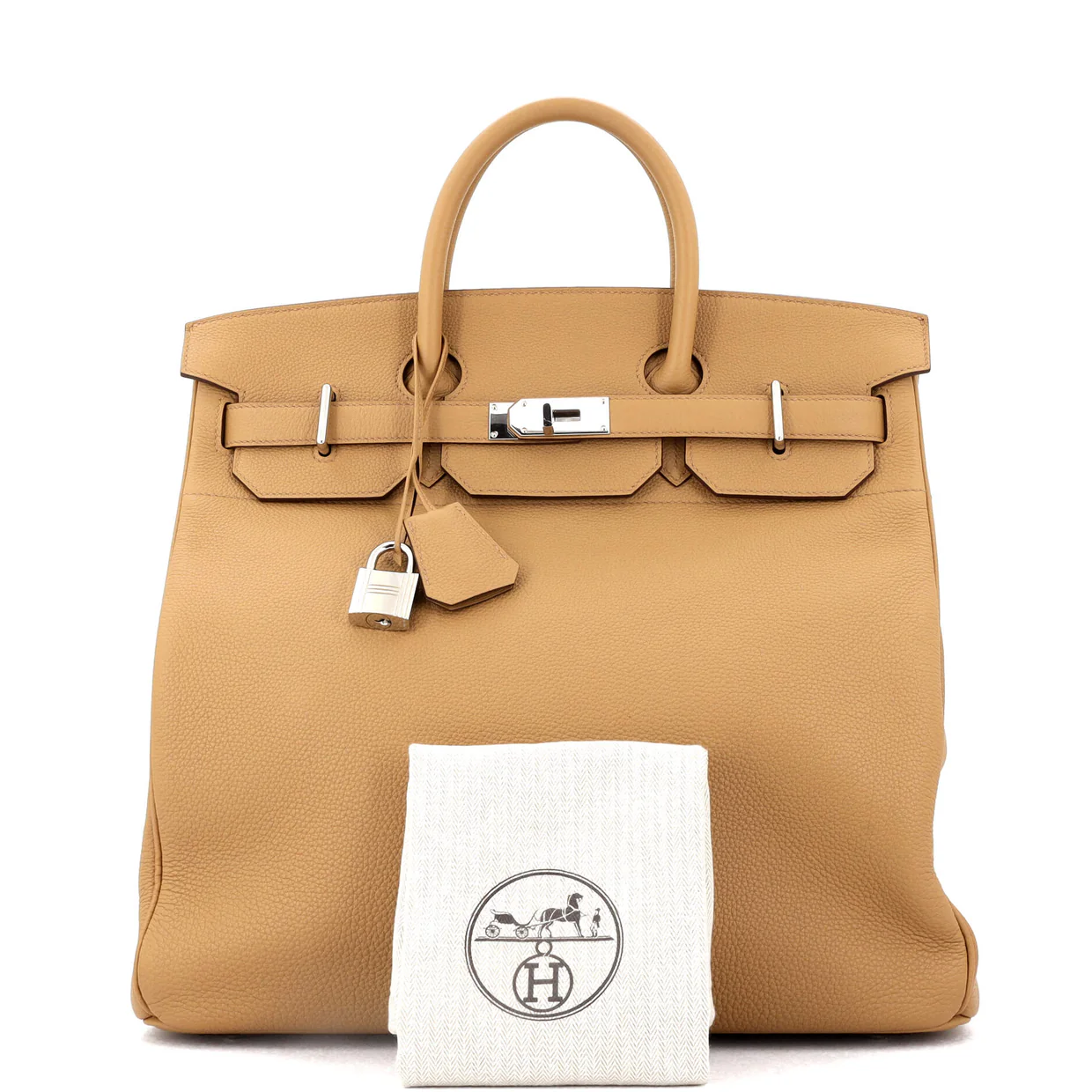 HAC Birkin Bag Brown Togo with Palladium Hardware 40 - Deep Luxury