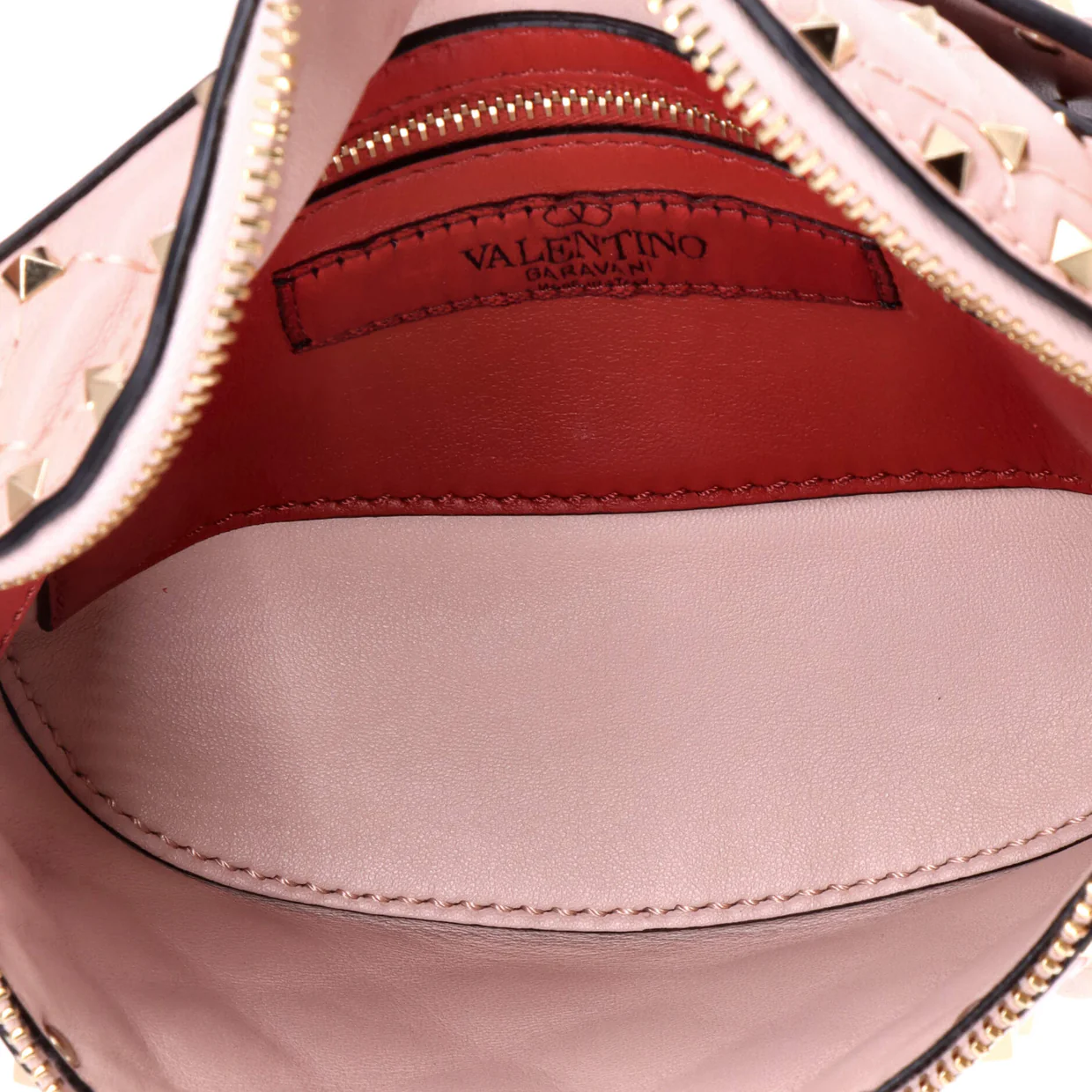 Rockstud Spike Belt Bag Quilted Leather Small - Deep Luxury