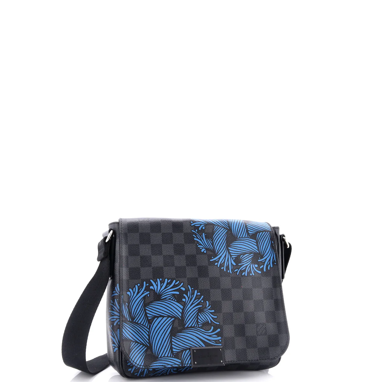 District Messenger Bag Limited Edition Nemeth Damier Graphite PM - Deep Luxury