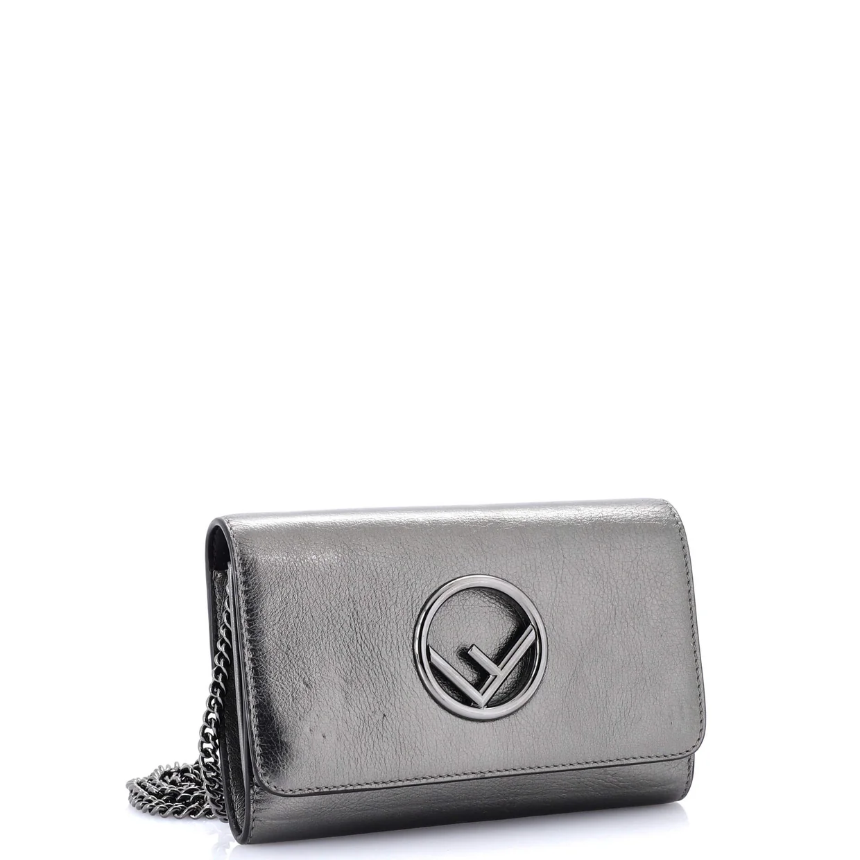 F is Fendi Wallet on Chain Leather Mini - Deep Luxury