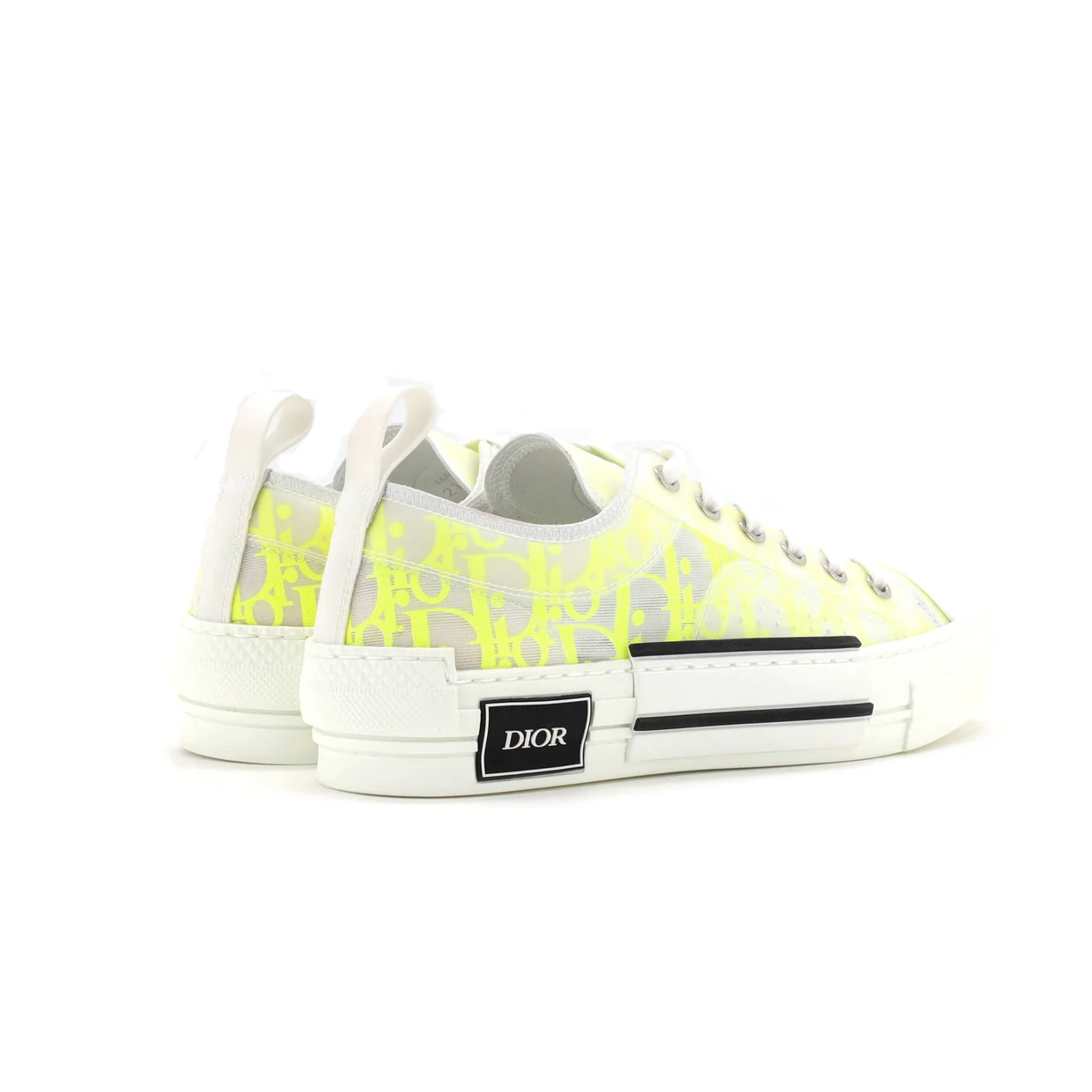 Men's B23 Cap Toe Low-Top Sneakers Oblique Technical Canvas - Deep Luxury