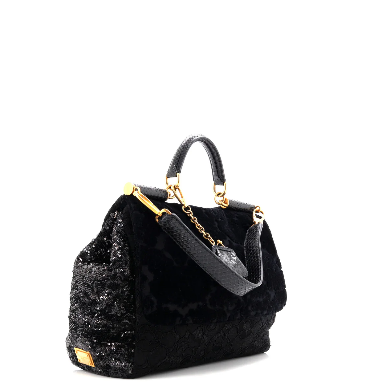 Soft Miss Sicily Bag Floral Lace Medium - Deep Luxury