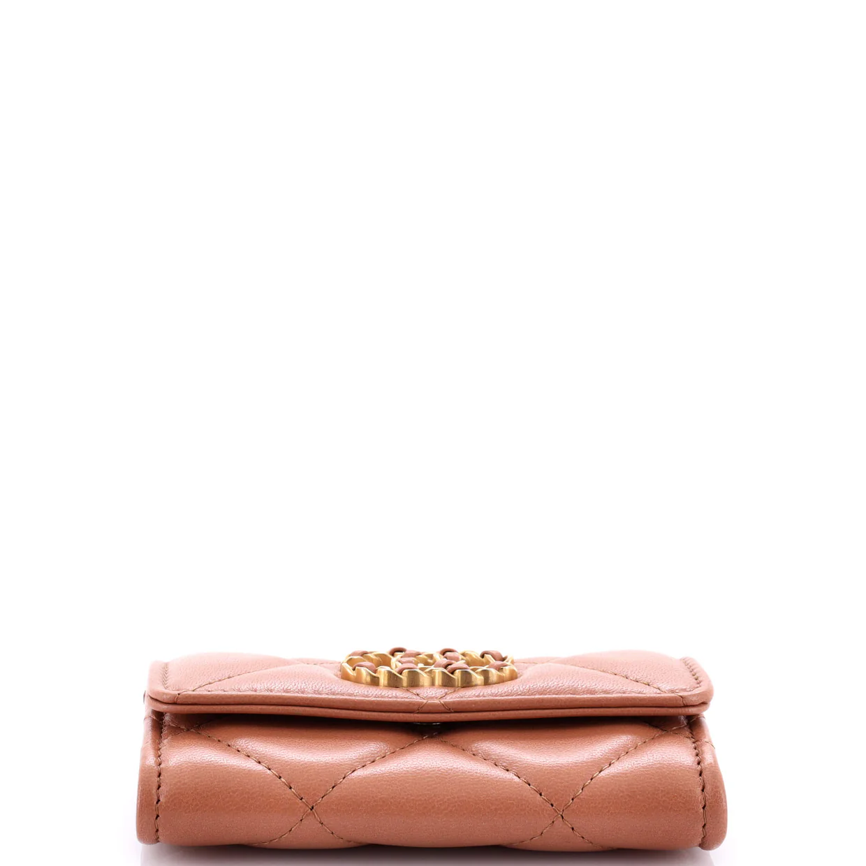 19 Flap Card Case Quilted Leather - Deep Luxury
