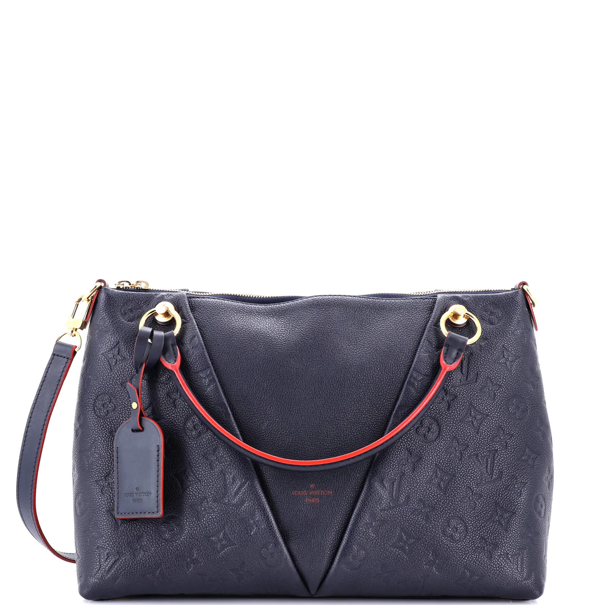 V Tote Monogram Empreinte Leather MM - Deep Luxury