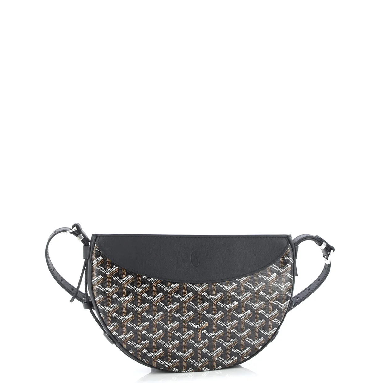 Hirondelle Shoulder Bag Coated Canvas and Leather - Deep Luxury