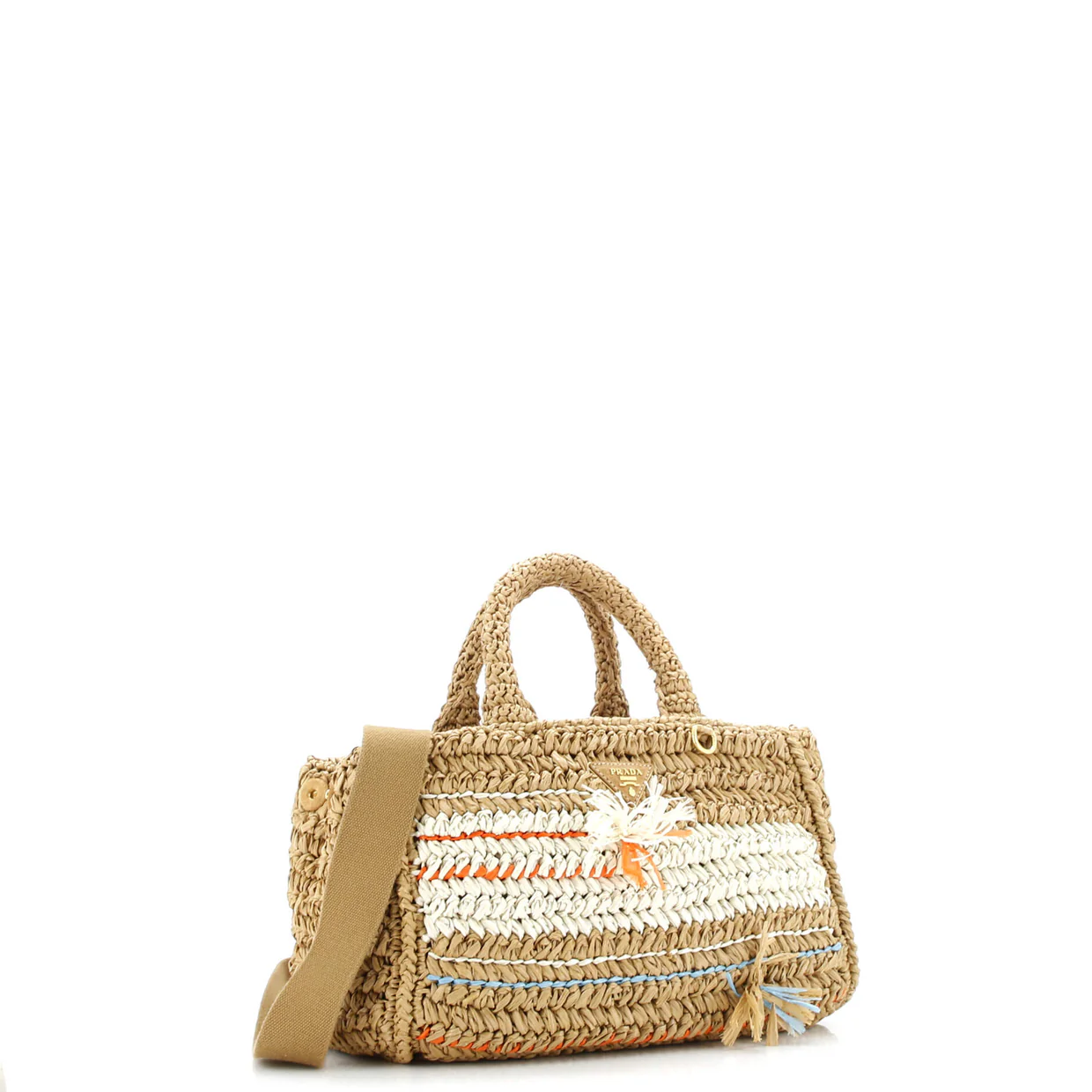 Canapa Convertible Tote Raffia Crochet Small - Deep Luxury