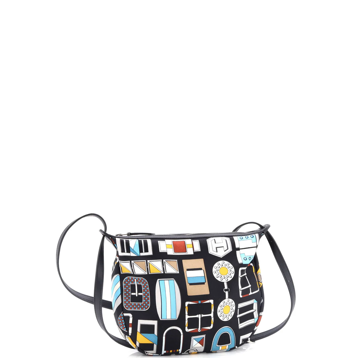 Sursoie To Go Pouch Printed Silk and Leather - Deep Luxury
