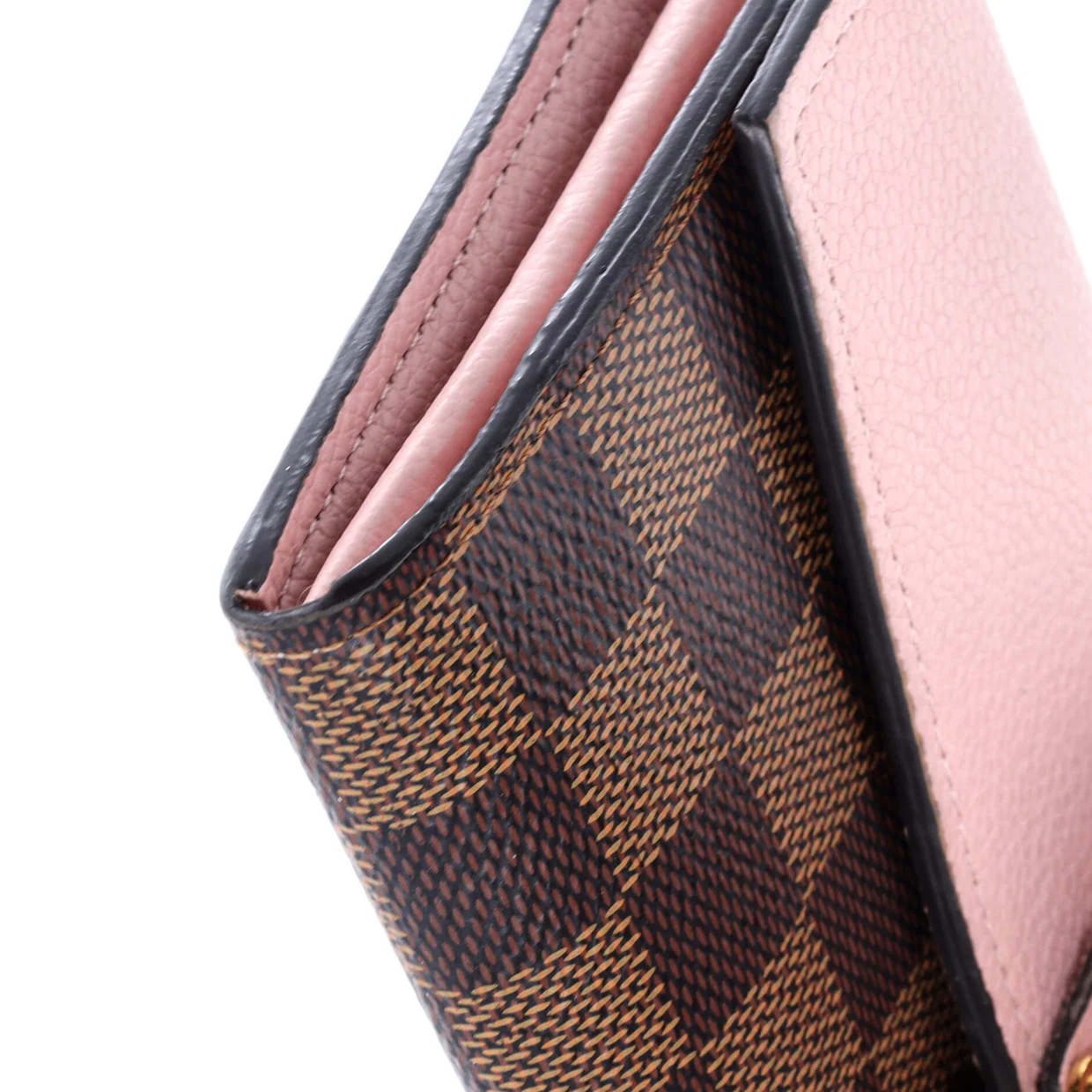 Clapton Wallet Damier and Leather - Deep Luxury