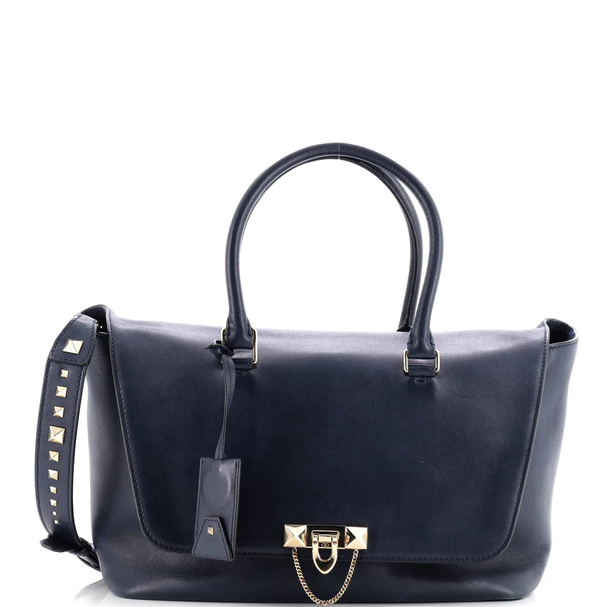 Demilune Flap Satchel Leather Medium - Deep Luxury