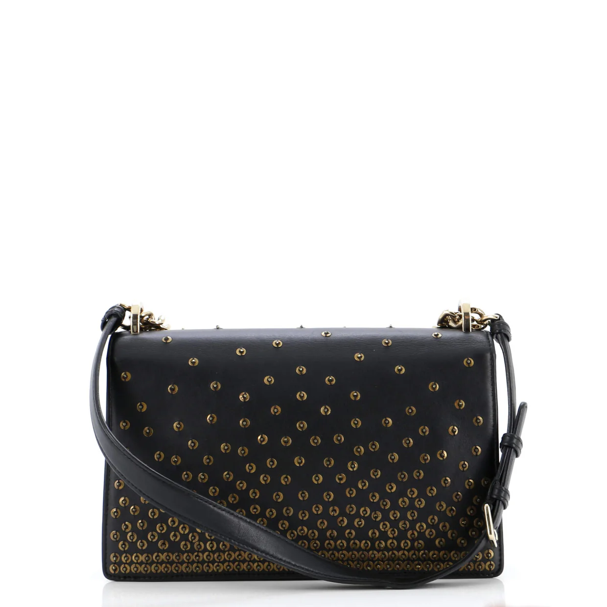 Diorama Flap Bag Sequin Embellished Lambskin Medium - Deep Luxury