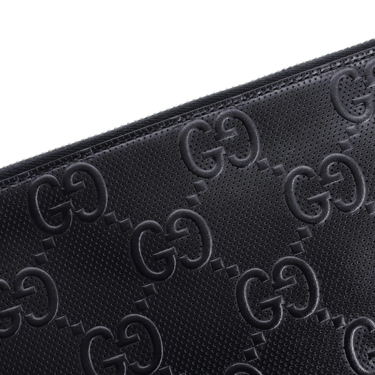 Convertible Messenger Bag GG Embossed Perforated Leather Medium - Deep Luxury