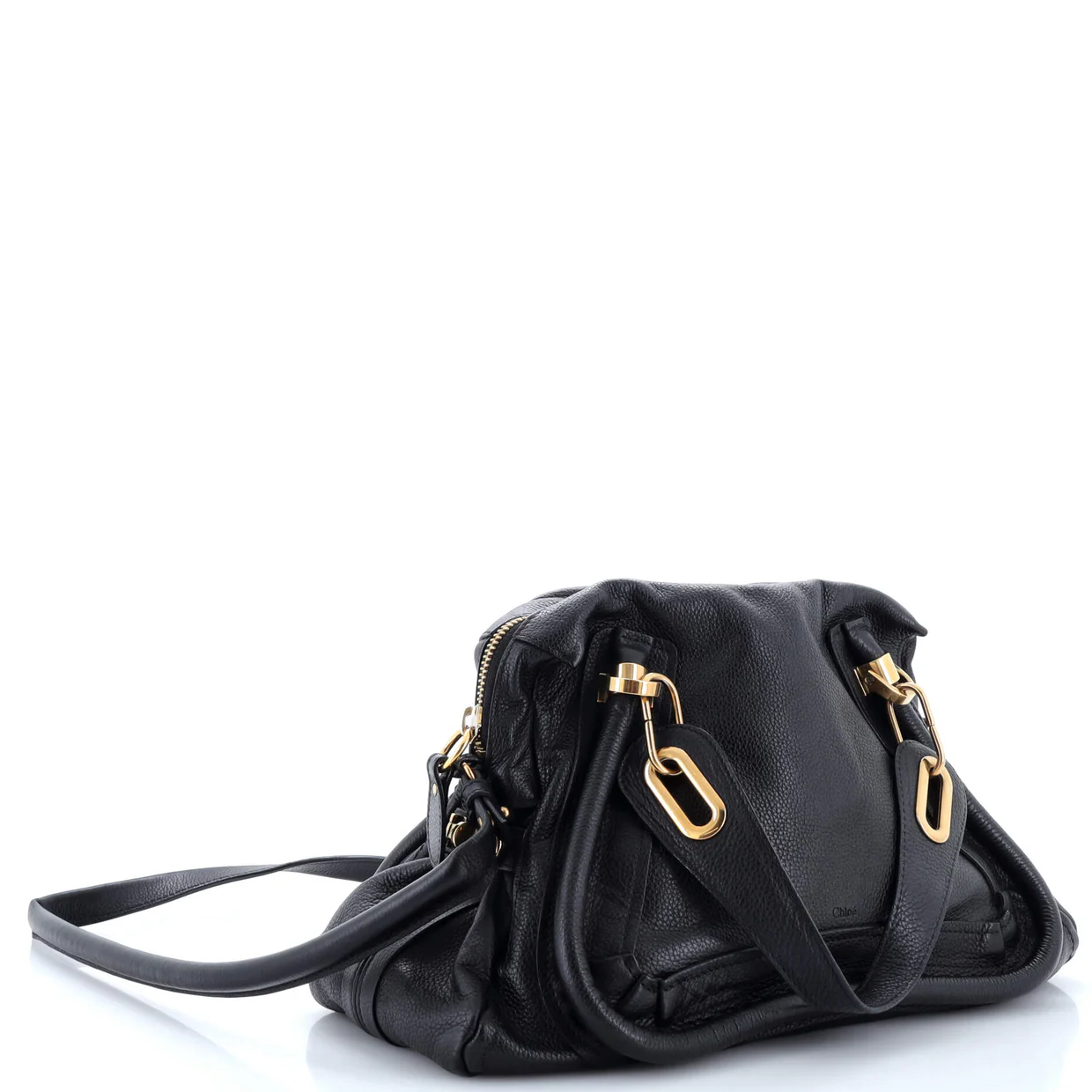 Paraty Top Handle Bag Leather Medium - Deep Luxury