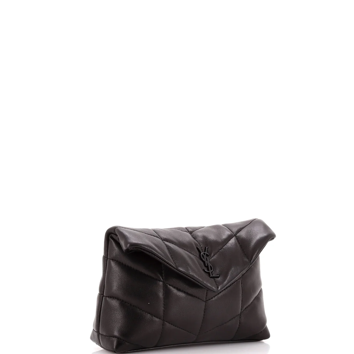 LouLou Puffer Clutch Leather Small - Deep Luxury