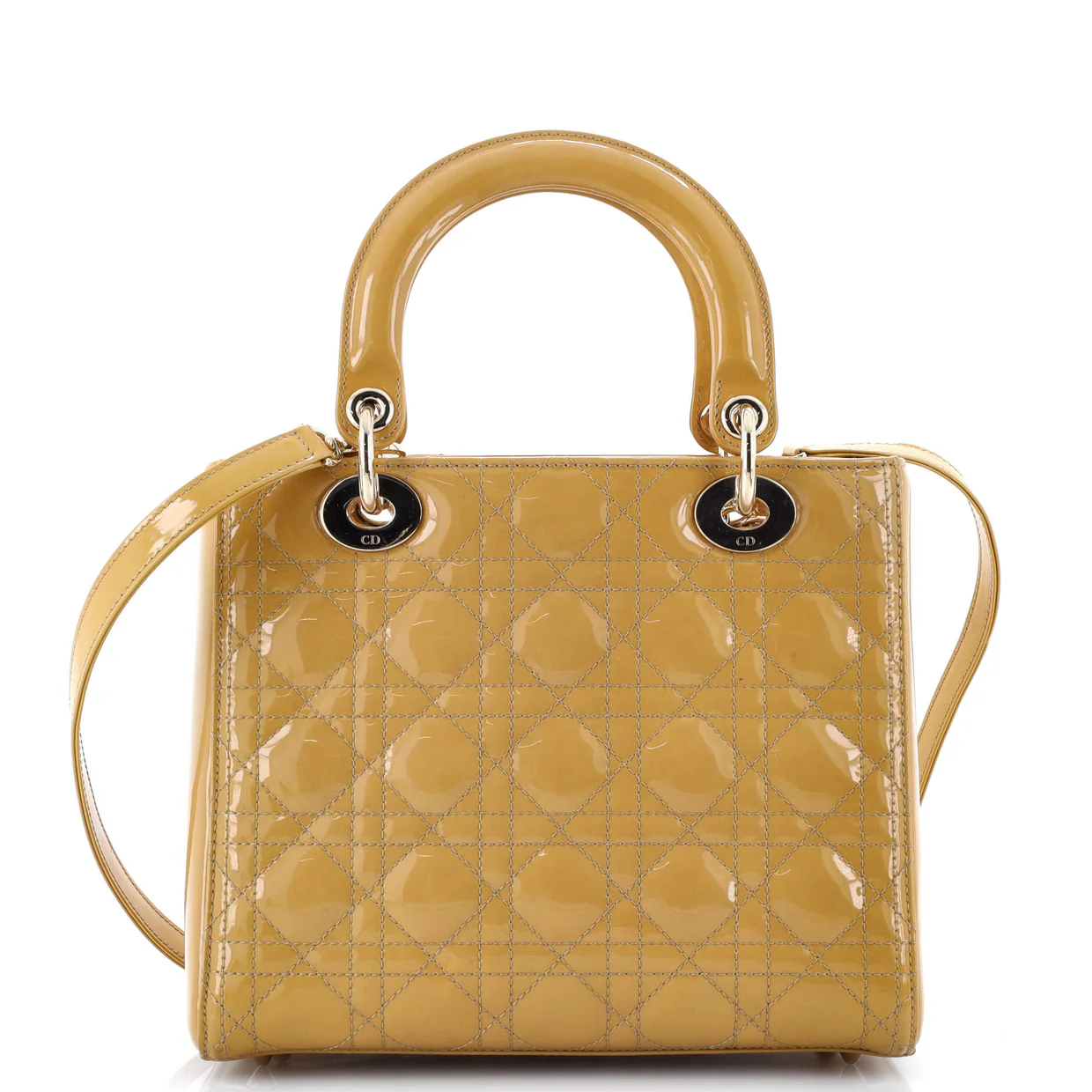 Lady Dior Bag Cannage Quilt Patent Medium - Deep Luxury