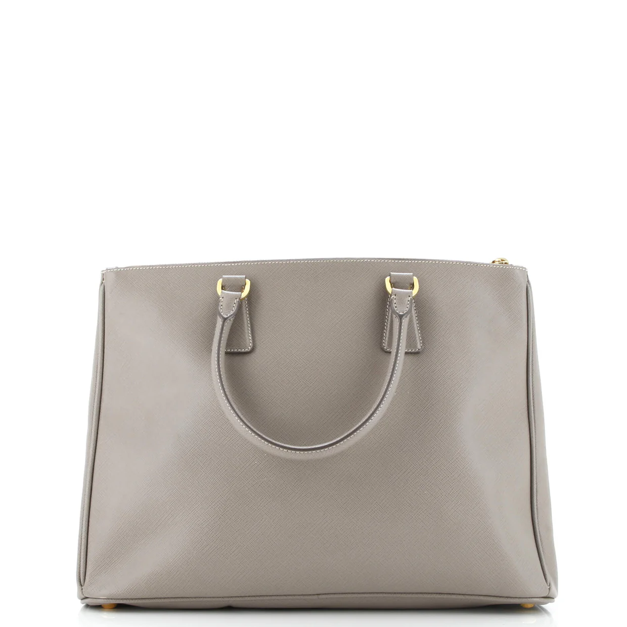 Double Zip Lux Tote Saffiano Leather Large - Deep Luxury