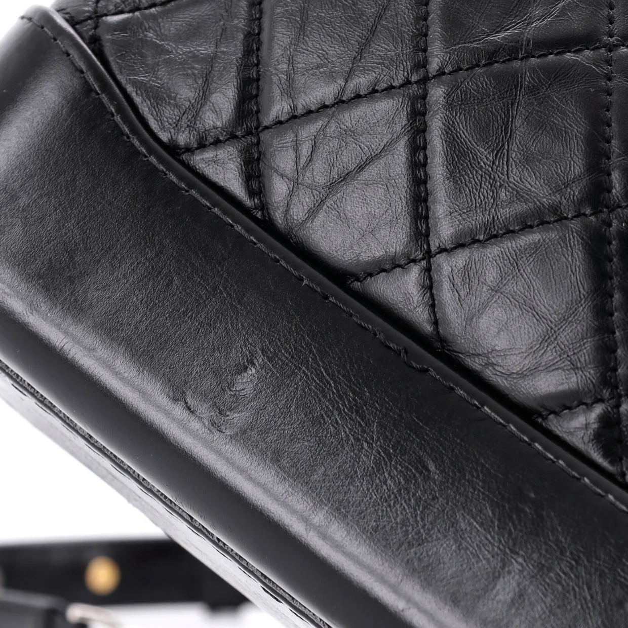 Gabrielle Hobo Quilted Aged Calfskin Small - Deep Luxury