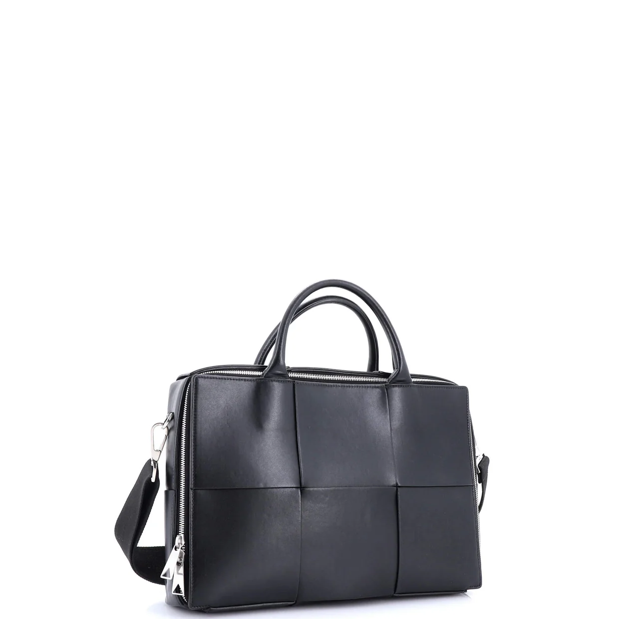 Arco Briefcase Maxi Intrecciato Leather Medium - Deep Luxury