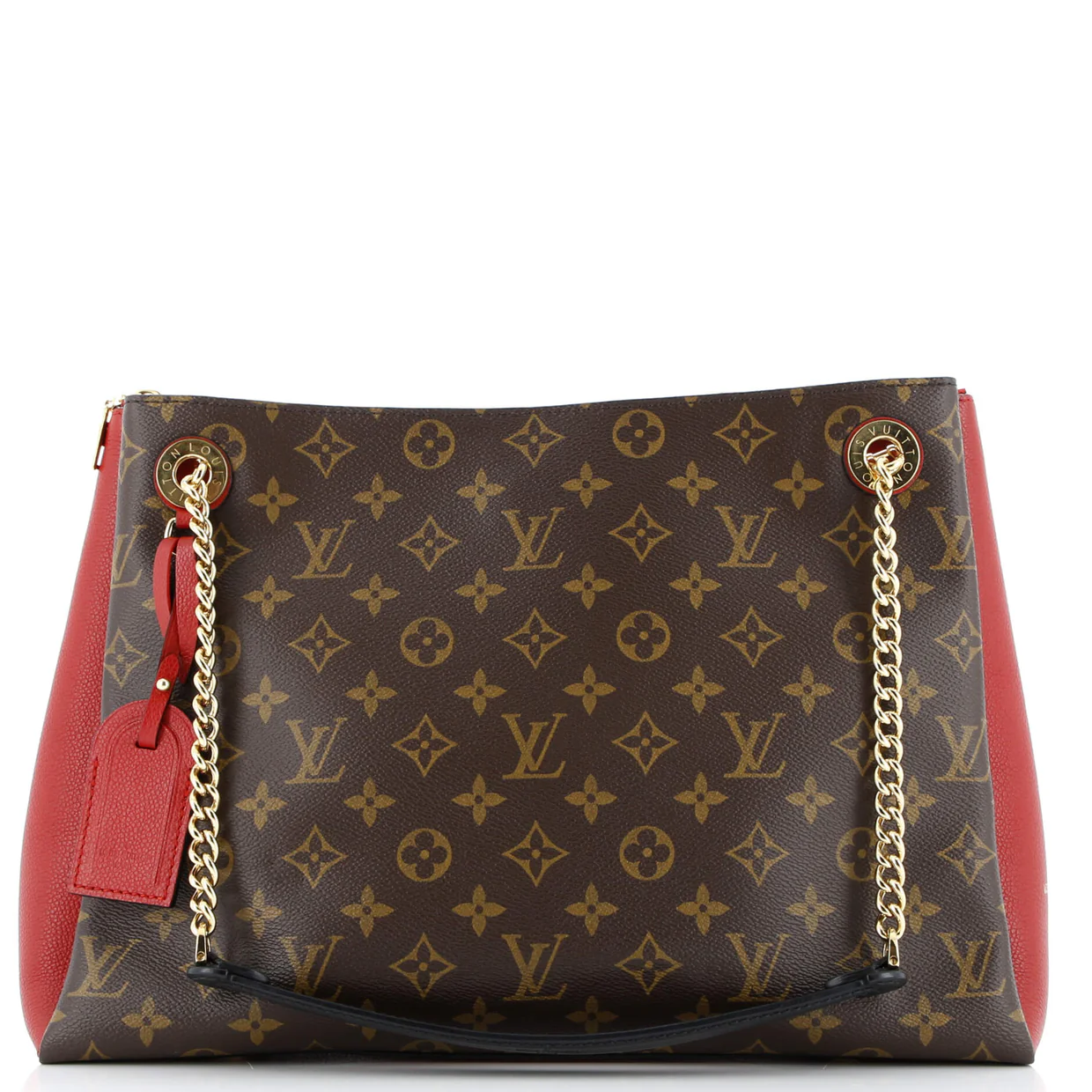 Surene Handbag Monogram Canvas with Leather MM - Deep Luxury
