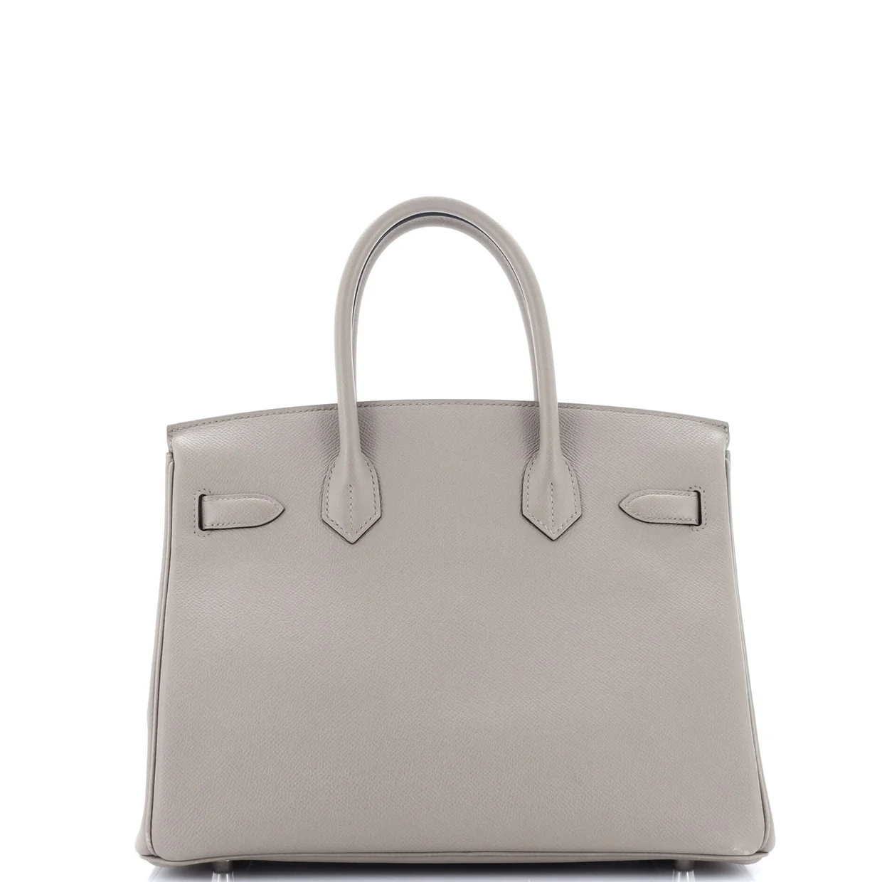 Birkin Handbag Grey Epsom with Palladium Hardware 30 - Deep Luxury