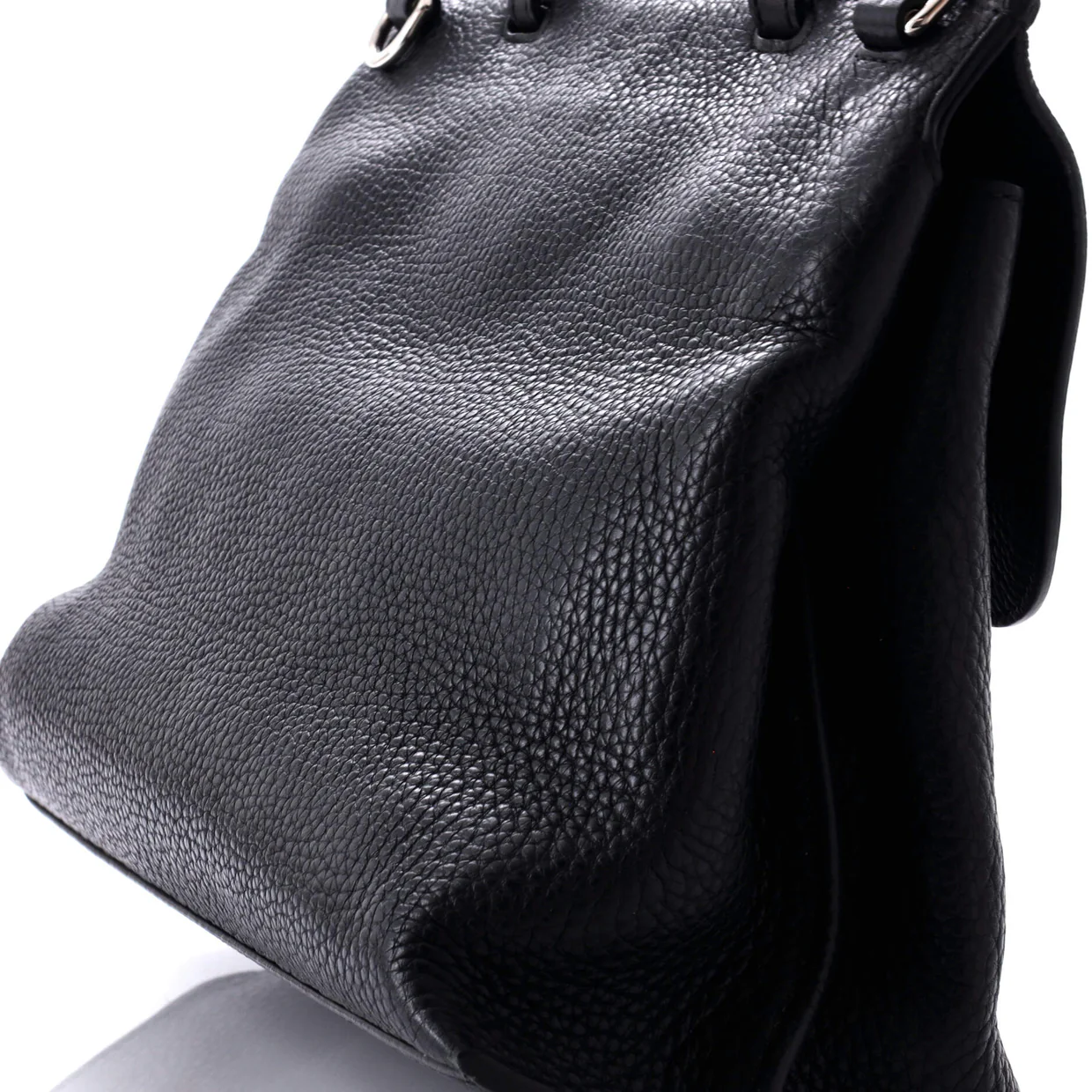 Bamboo Daily Top Handle Bag Leather Medium - Deep Luxury