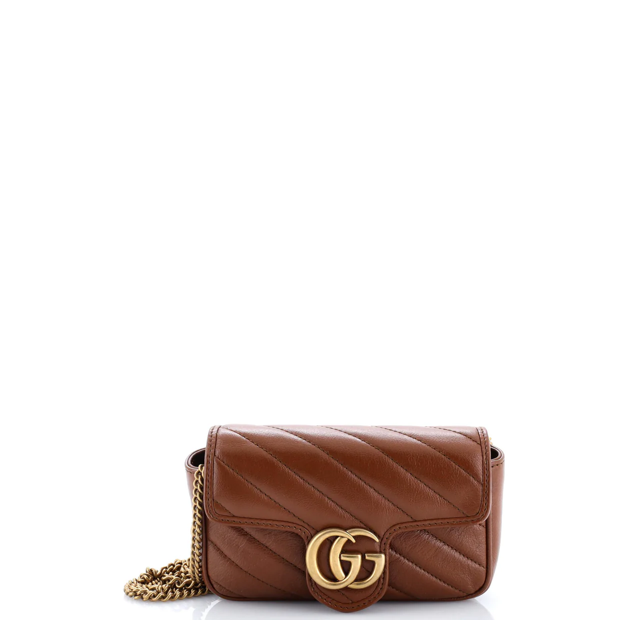 GG Marmont Flap Bag Matelasse Leather Super Mini - Deep Luxury