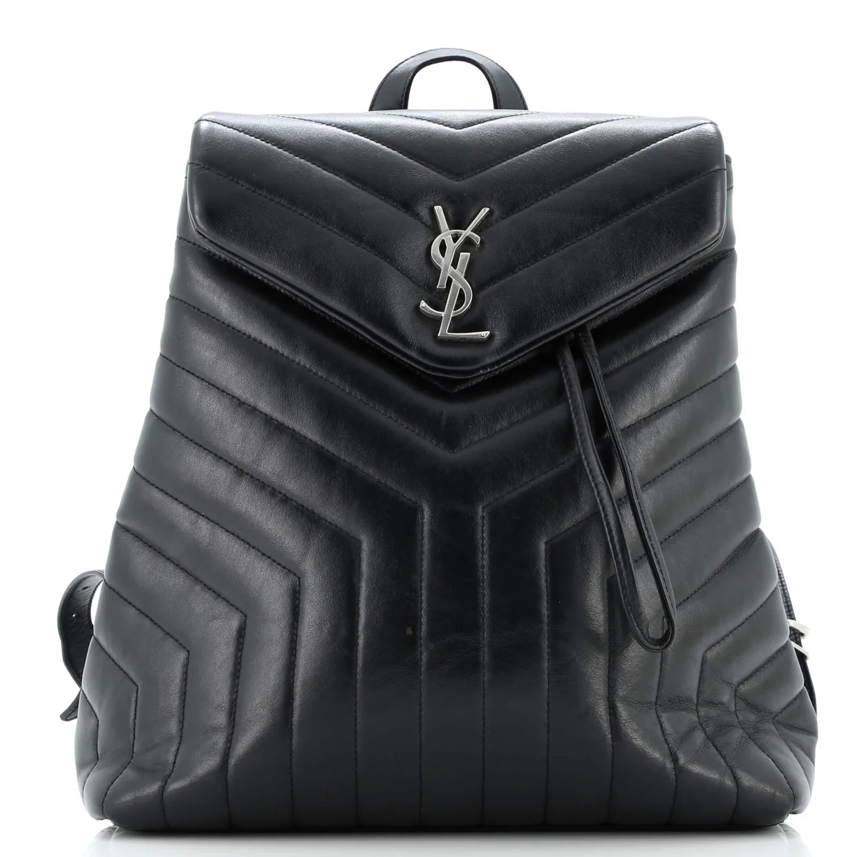 LouLou Backpack Matelasse Chevron Leather Medium - Deep Luxury