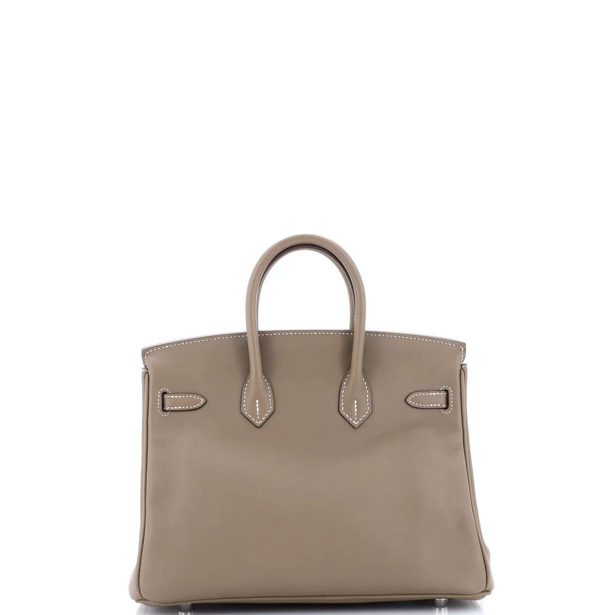 Birkin Handbag Grey Swift with Palladium Hardware 25 - Deep Luxury