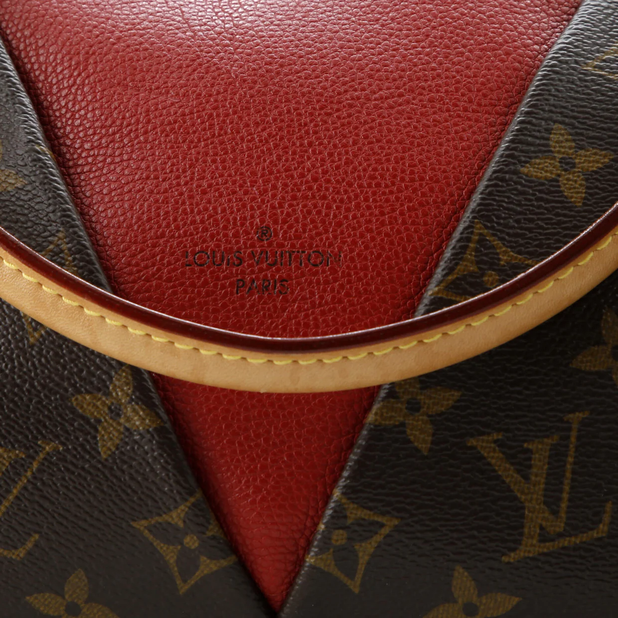 V Tote Monogram Canvas and Leather BB - Deep Luxury