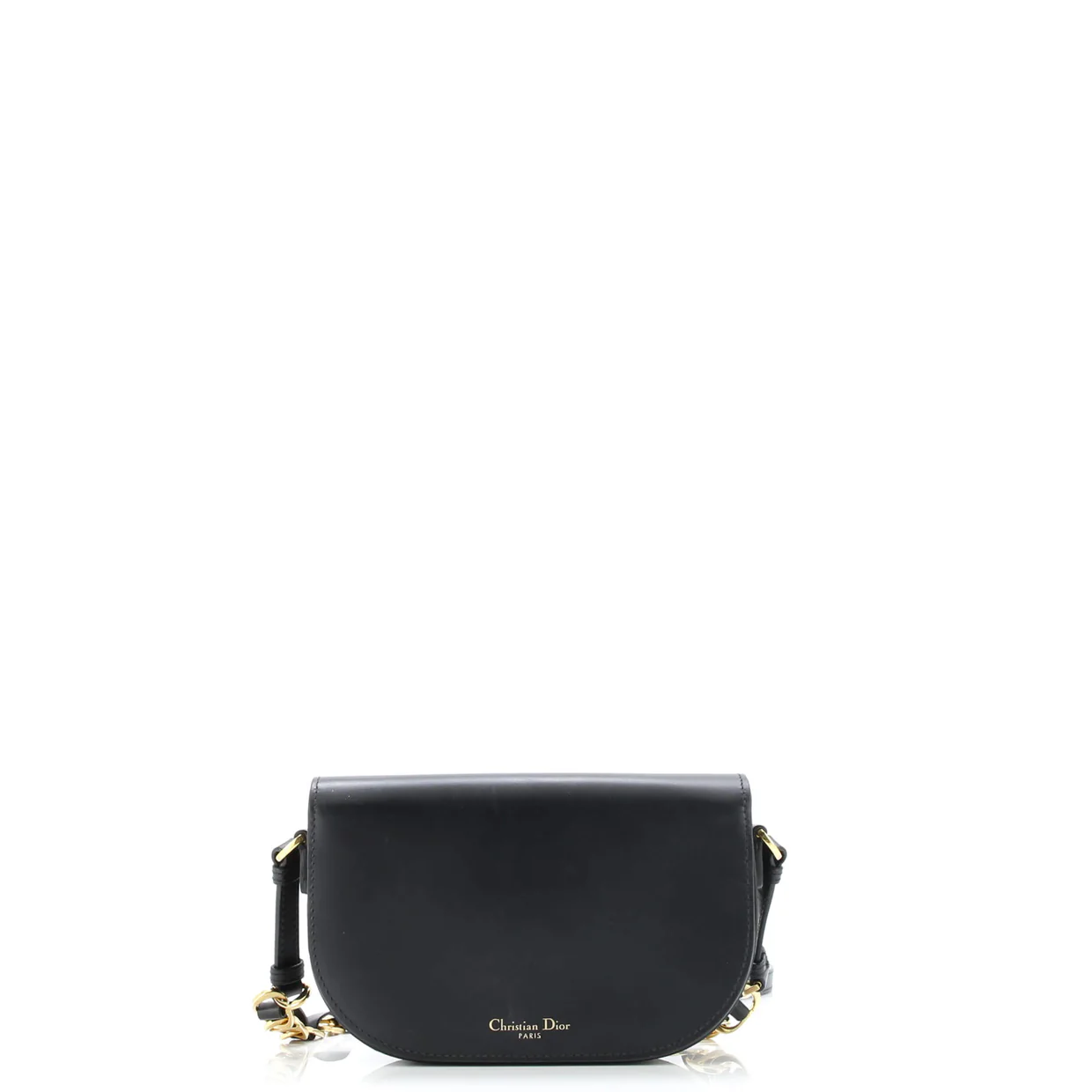 CD Signature Camera Flap Bag Leather Small - Deep Luxury