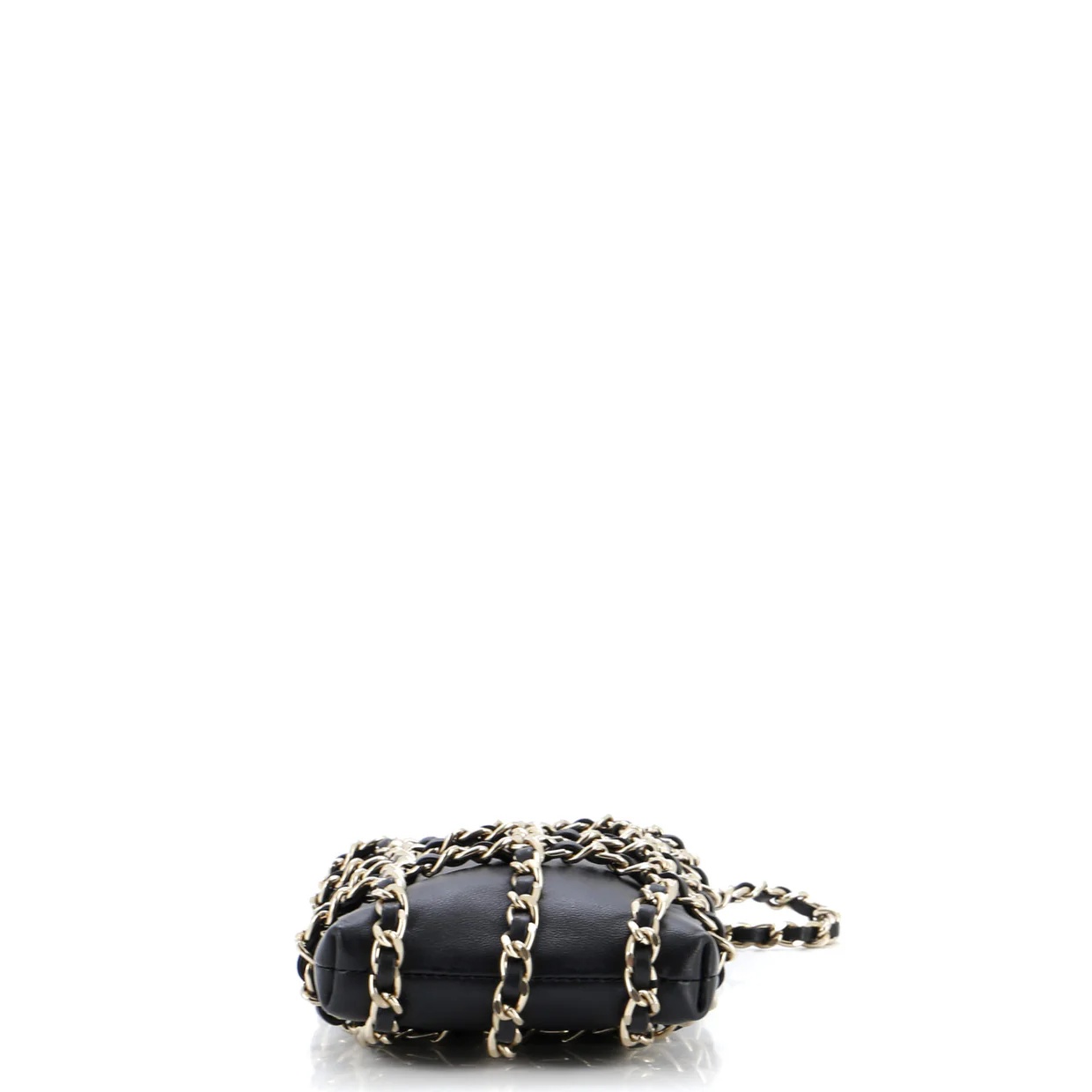 Tech Me Out Clutch With Chain Lambskin - Deep Luxury