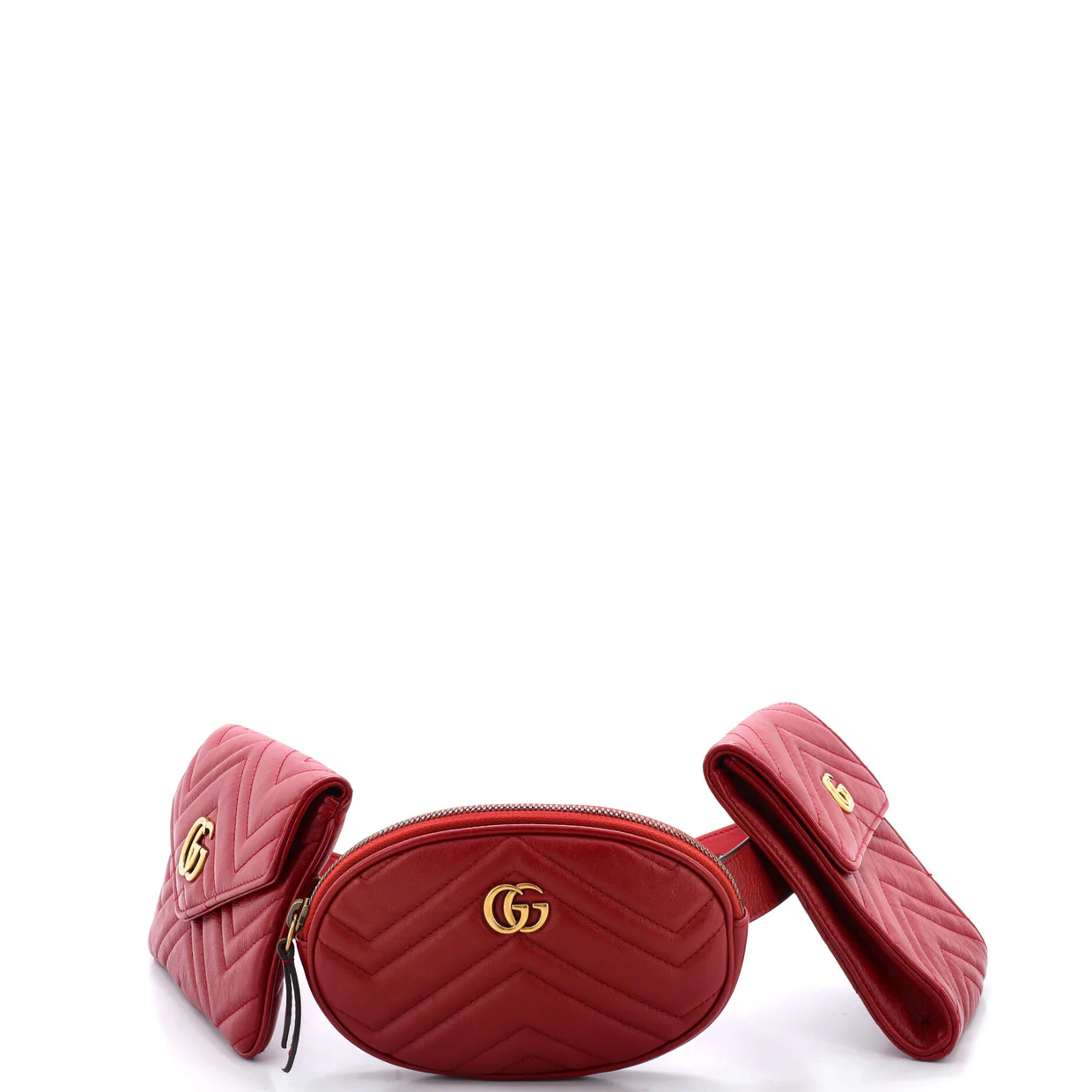 GG Marmont Multi Pocket Belt Bag Matelasse Leather - Deep Luxury