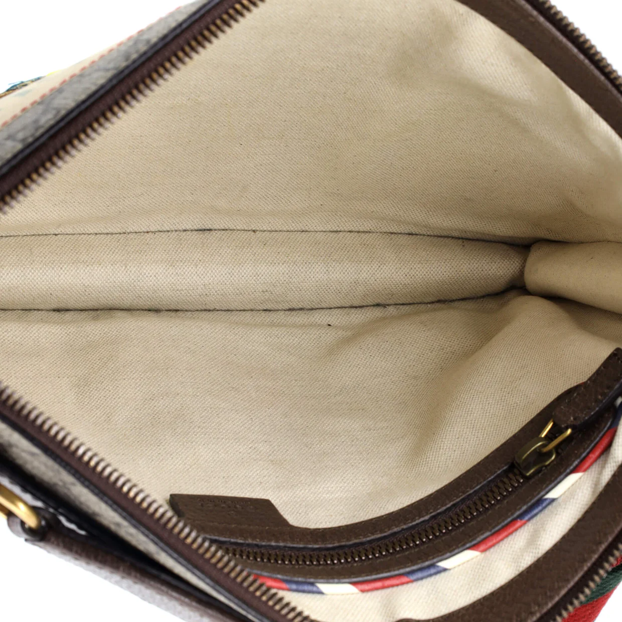 Courrier Messenger Bag GG Coated Canvas with Applique - Deep Luxury