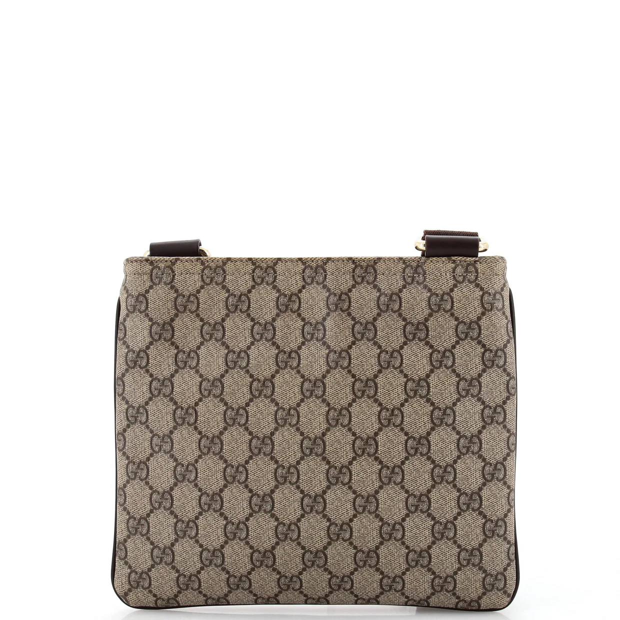 Zip Top Messenger Bag GG Coated Canvas Small - Deep Luxury