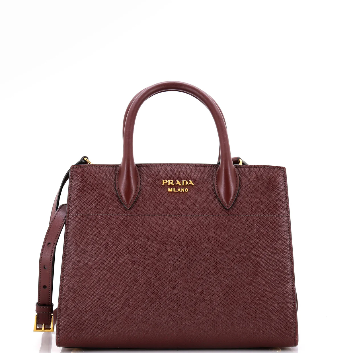Bibliotheque Tote Saffiano with City Calf Small - Deep Luxury