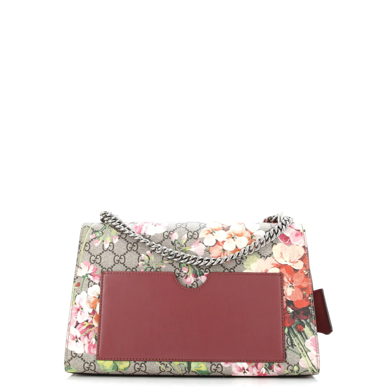 Padlock Shoulder Bag Blooms Print GG Coated Canvas Medium - Deep Luxury