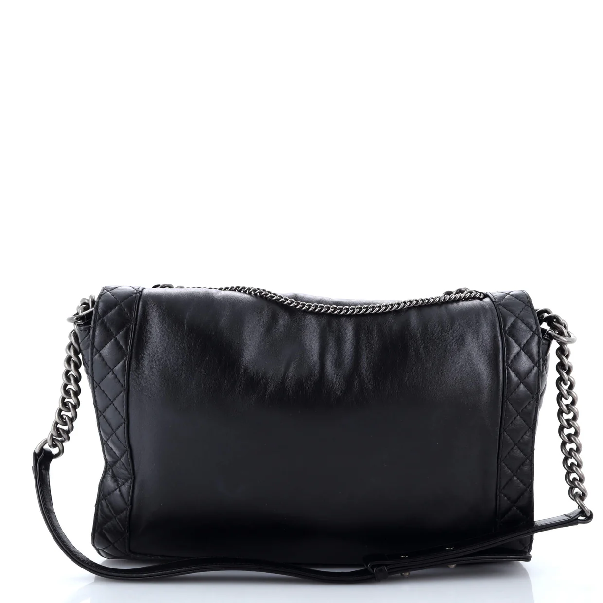 Boy Flap Bag Enchained Lambskin XL - Deep Luxury