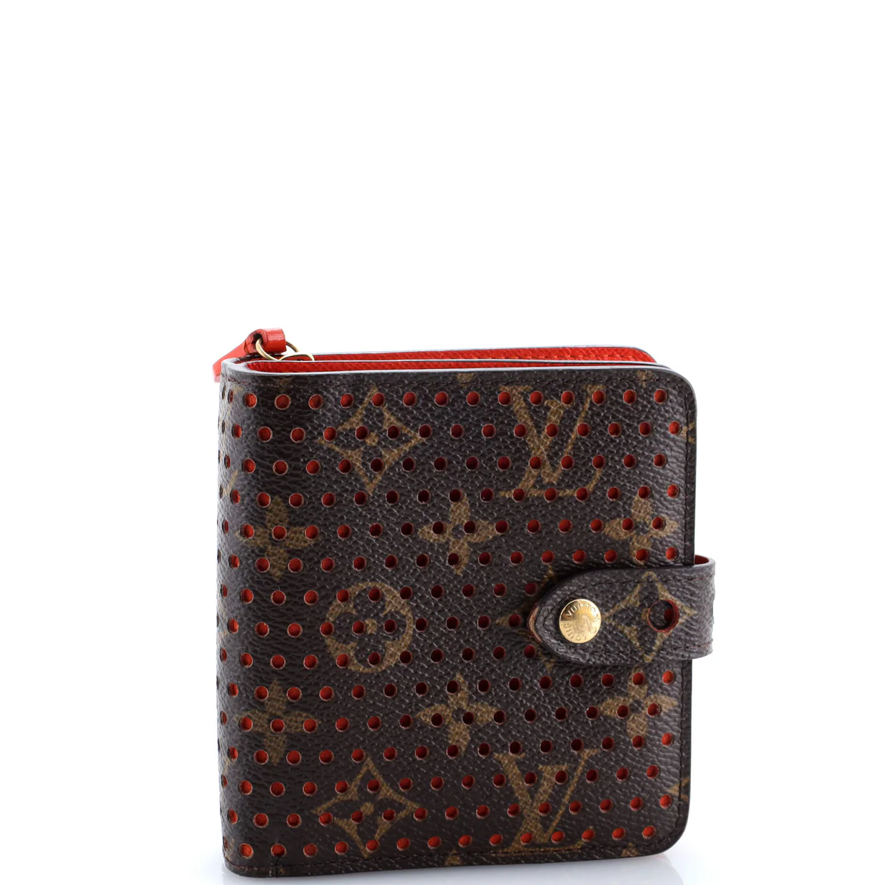 Compact Zip Wallet Perforated Monogram Canvas - Deep Luxury