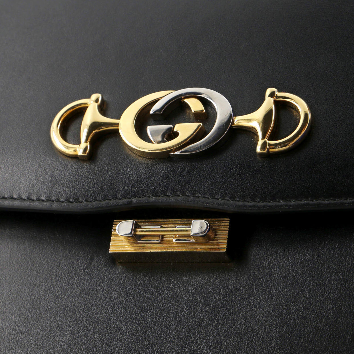 Zumi Flap Shoulder Bag Leather Small - Deep Luxury