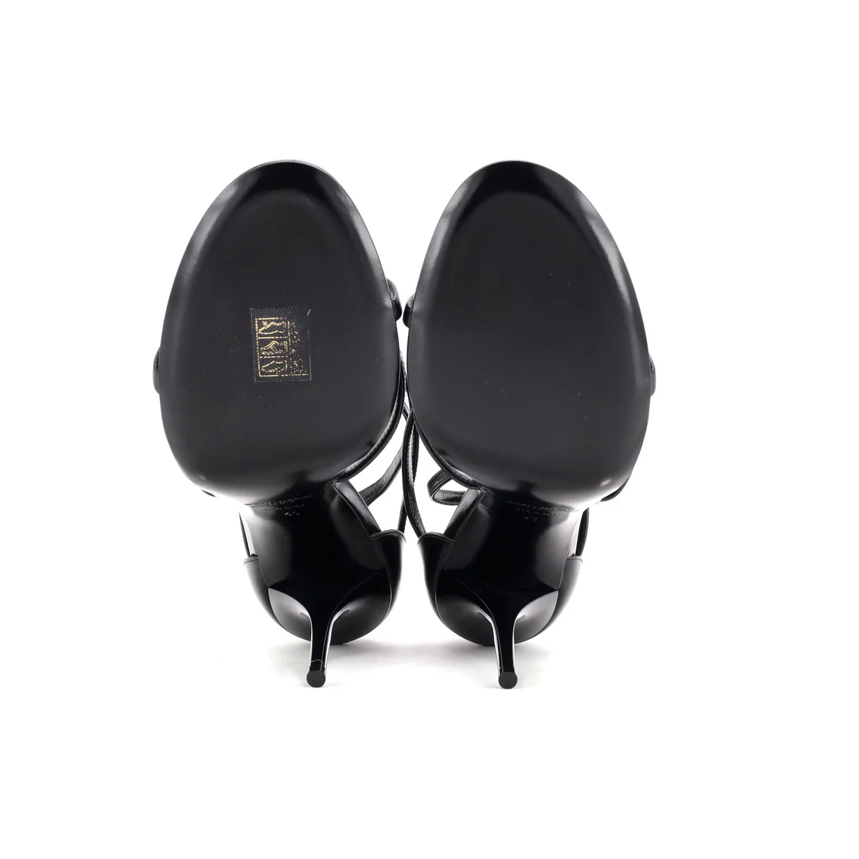 Women's Cassandra Heeled Sandals Leather 100 - Deep Luxury