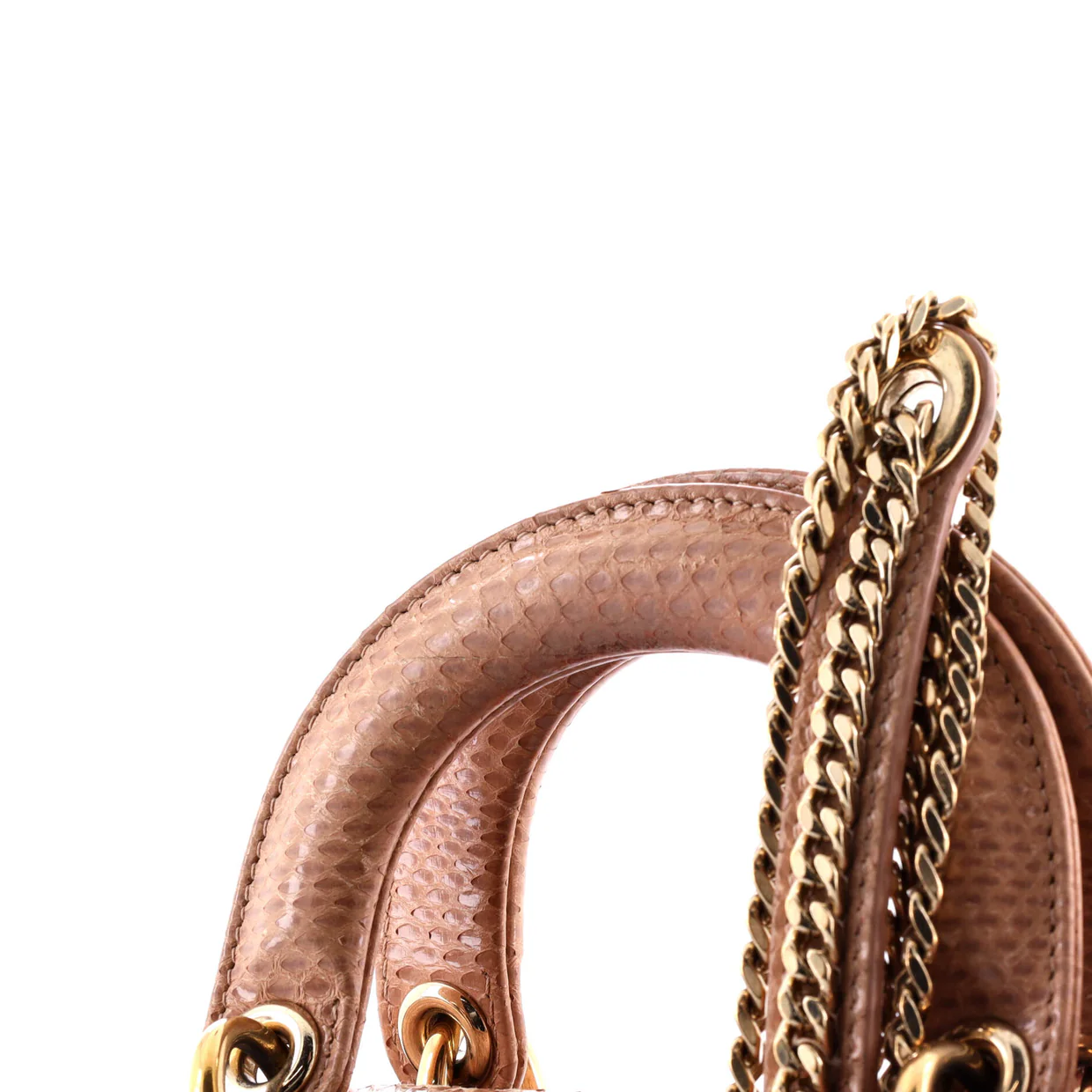 Lady Dior Chain Bag Python Mini - Deep Luxury