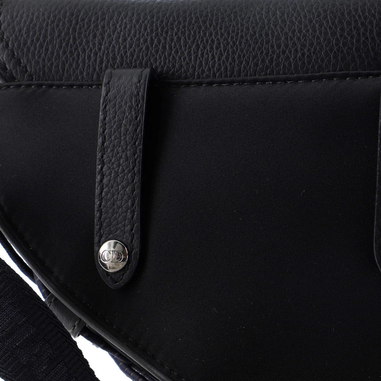 x Sacai Saddle Crossbody Bag Technical Fabric and Leather Mini - Deep Luxury