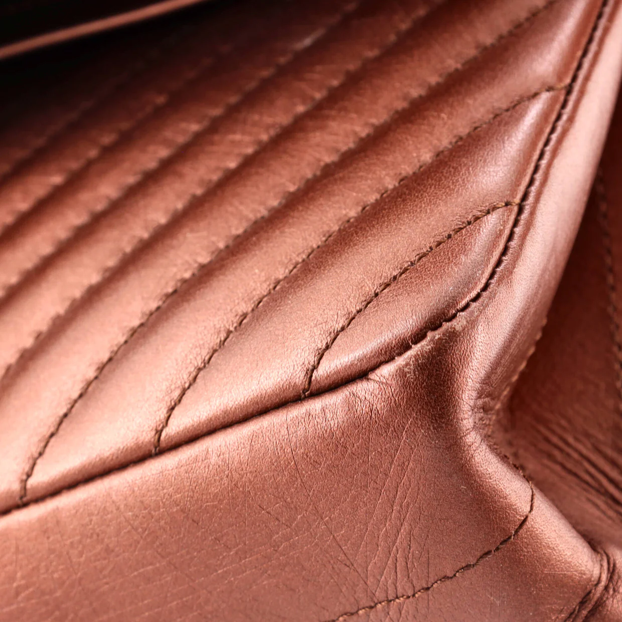 Reissue 2.55 Flap Bag Chevron Aged Calfskin 226 - Deep Luxury